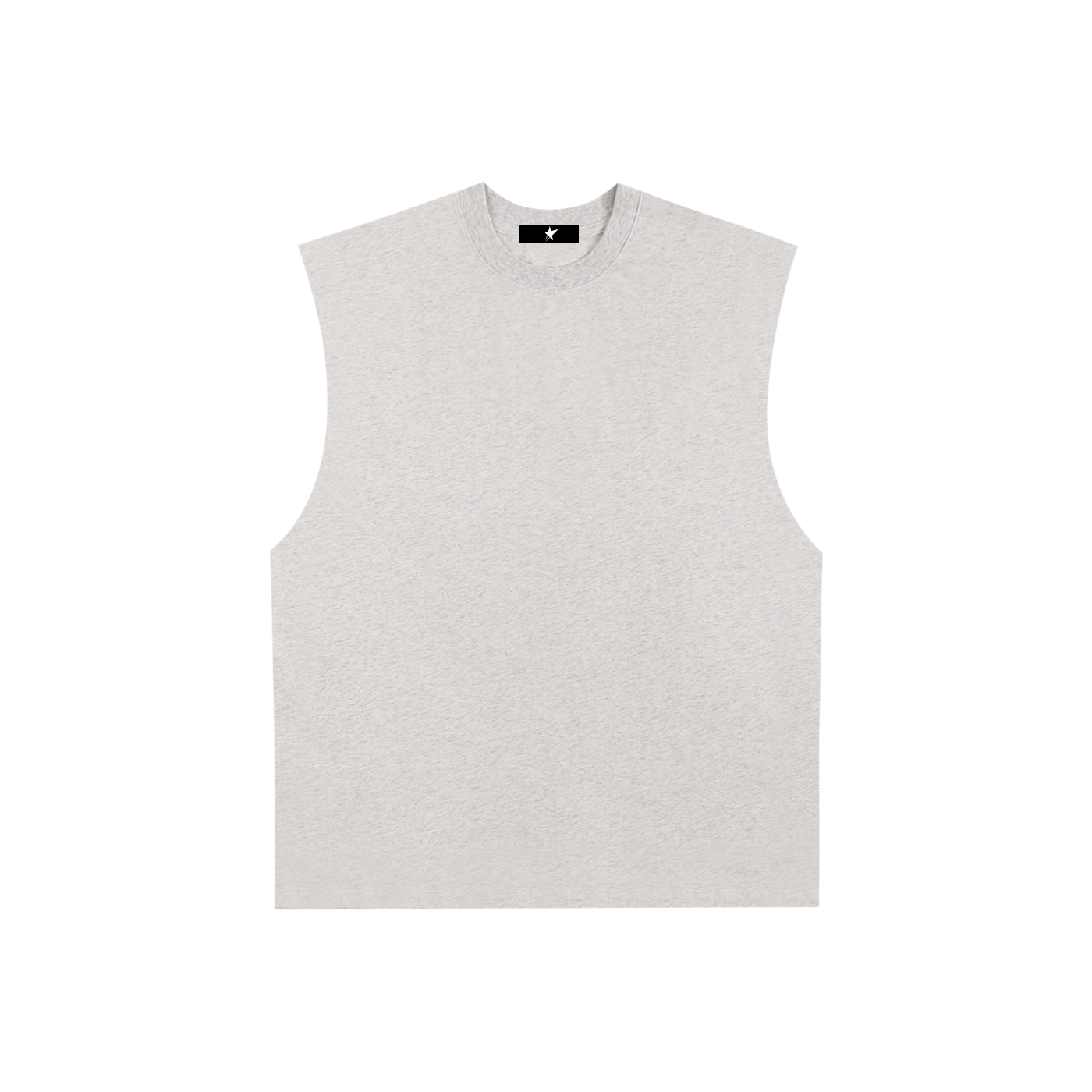Raw Edge Cotton Tank Top