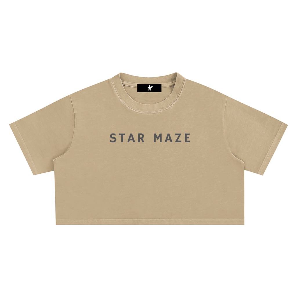 Snow Washed Crop Top