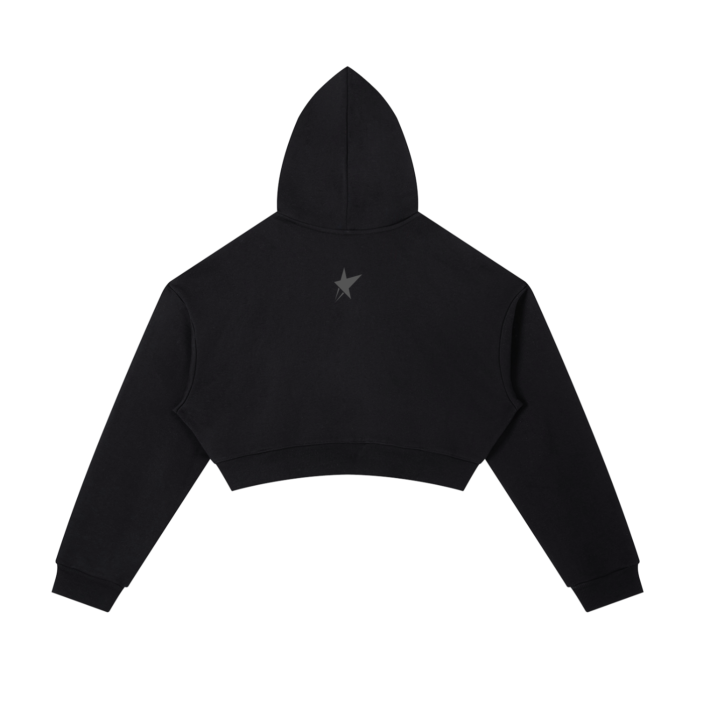 Cropped Zip-Up Hoodie