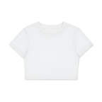 Fitted Crop Cotton T-Shirt