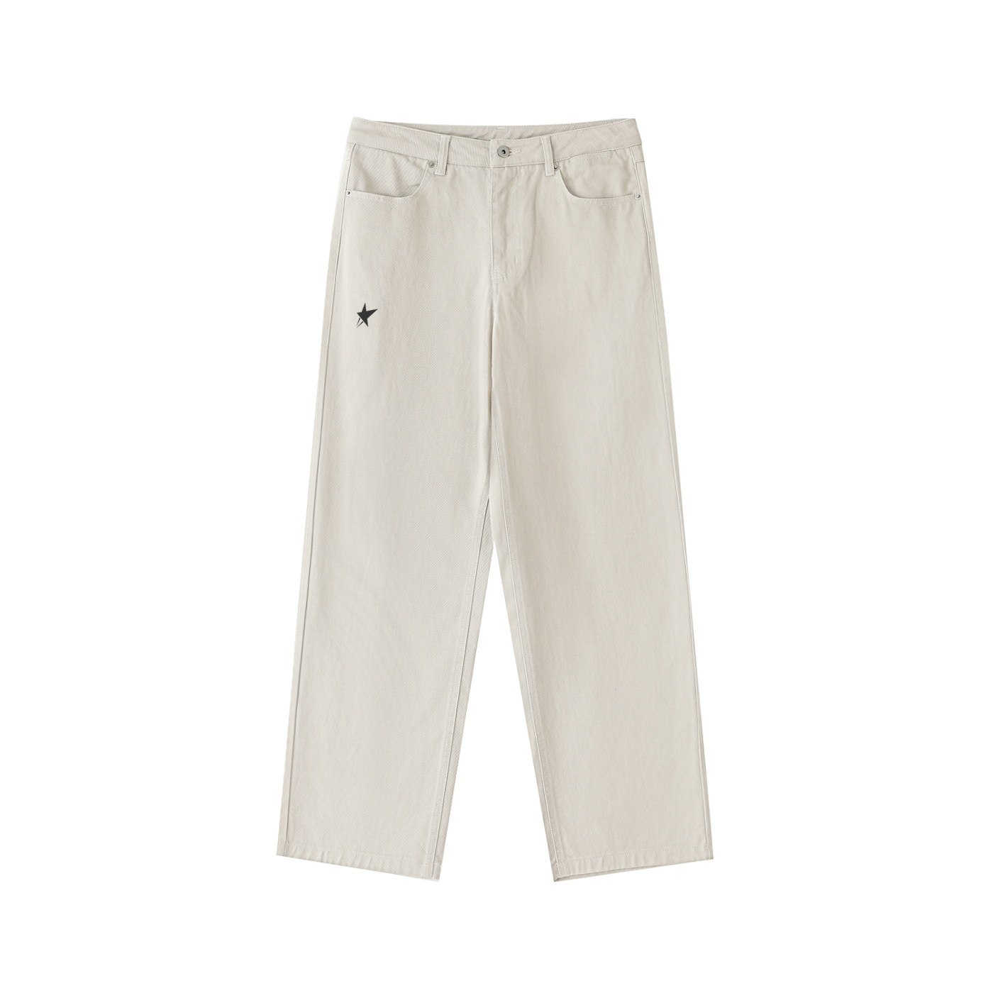 Heavyweight Cotton Straight-Leg Pants