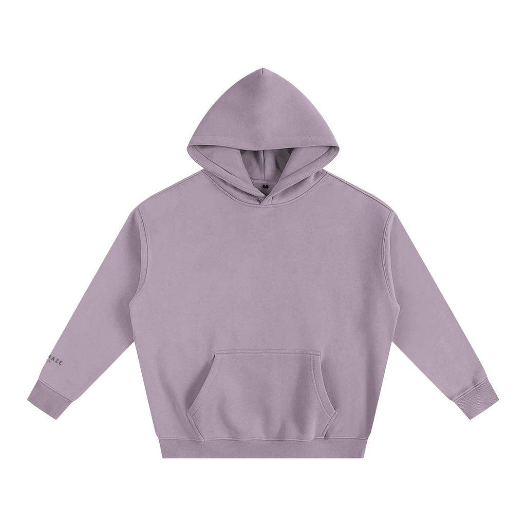 " signature " Oversize Fleeced Hoodie