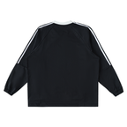 Color-Block V-Neck Long-Sleeve T-Shirt