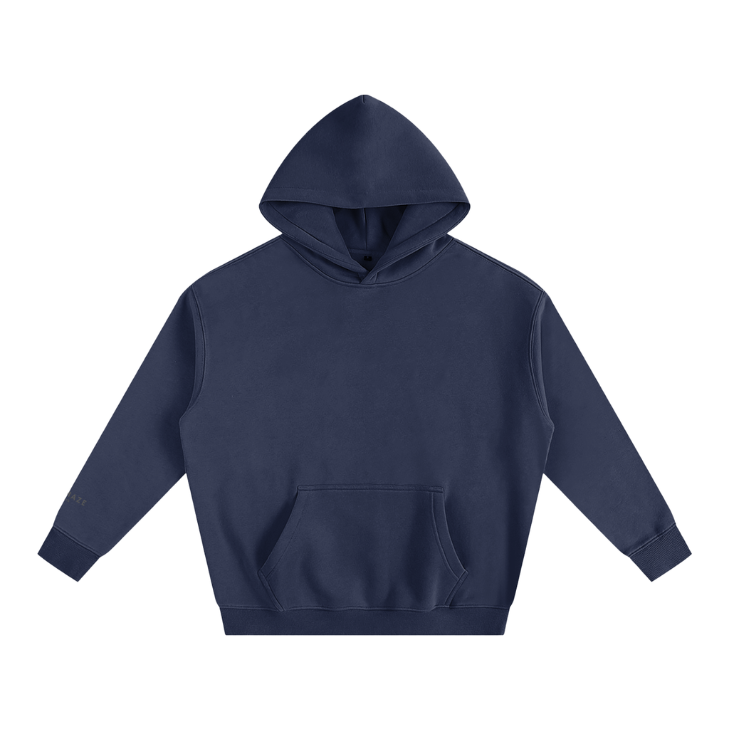 " signature " Oversize Fleeced Hoodie