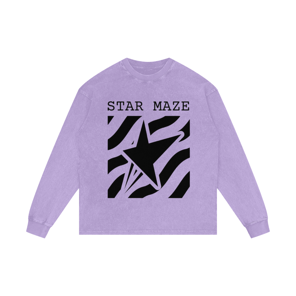 Acid Wash Oversize Long Sleeve T-Shirt