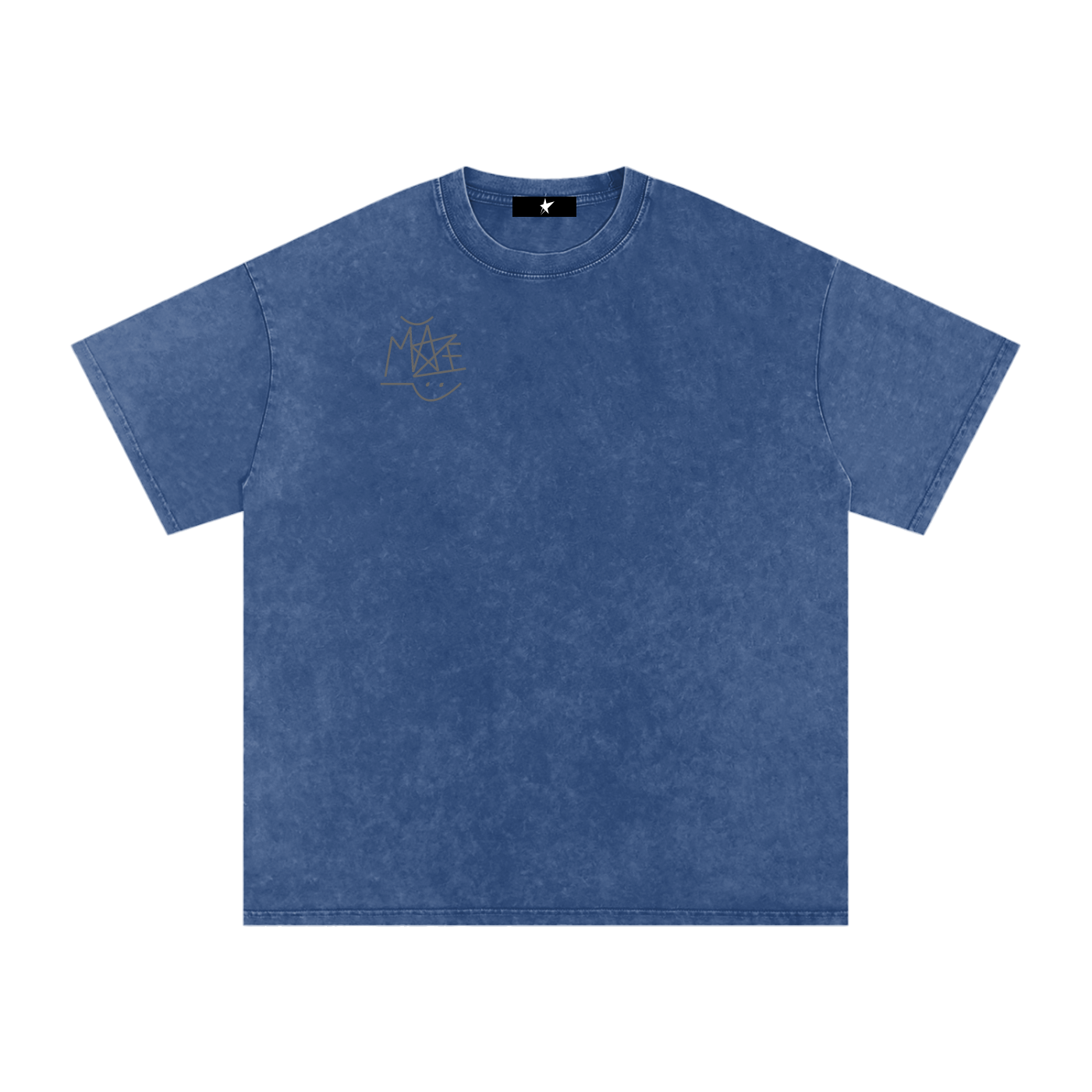 " Graffiti Tag " Snow Washed Oversized Cotton T-Shirt