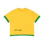 Unisex Boxy Color Block T-Shirt