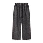 Snow Washed Straight Leg Pants