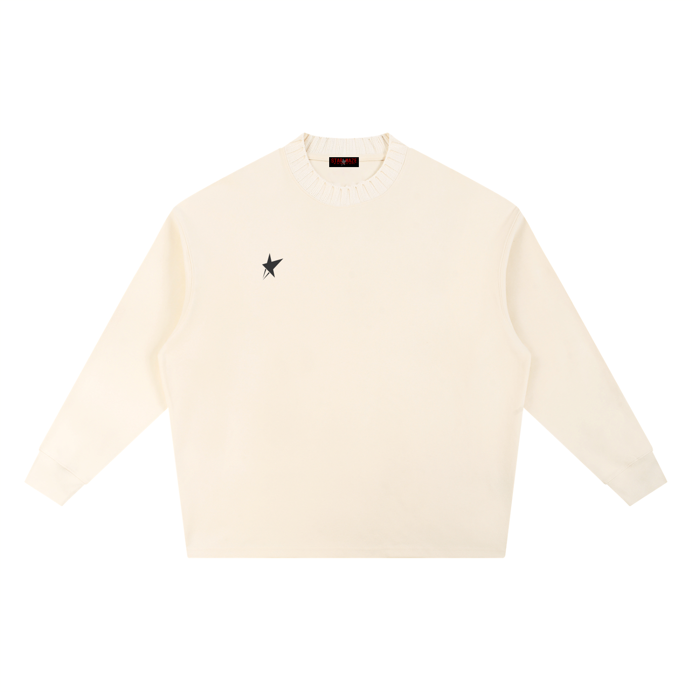 Knitted Round Neck Oversize Sweatshirt