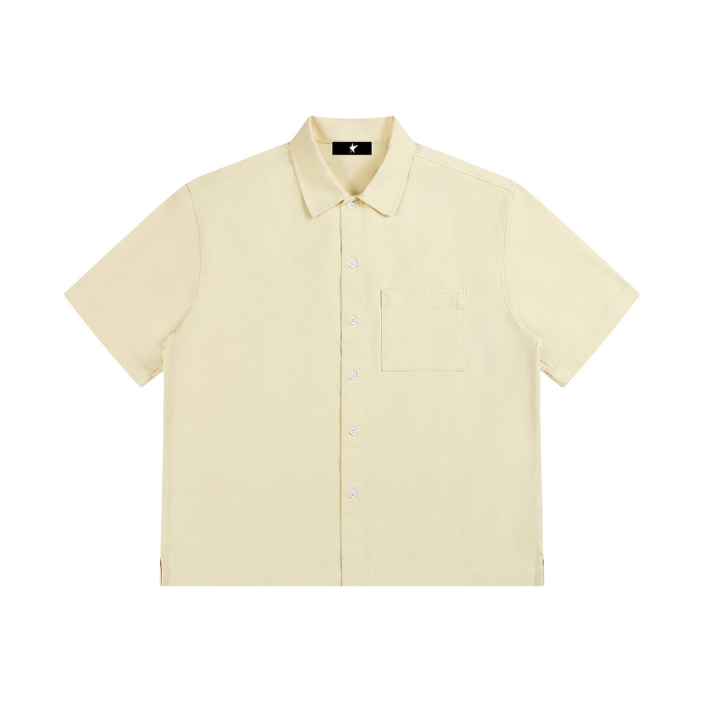Unisex Boxy Patch Pocket Short Sleeve Shirt
