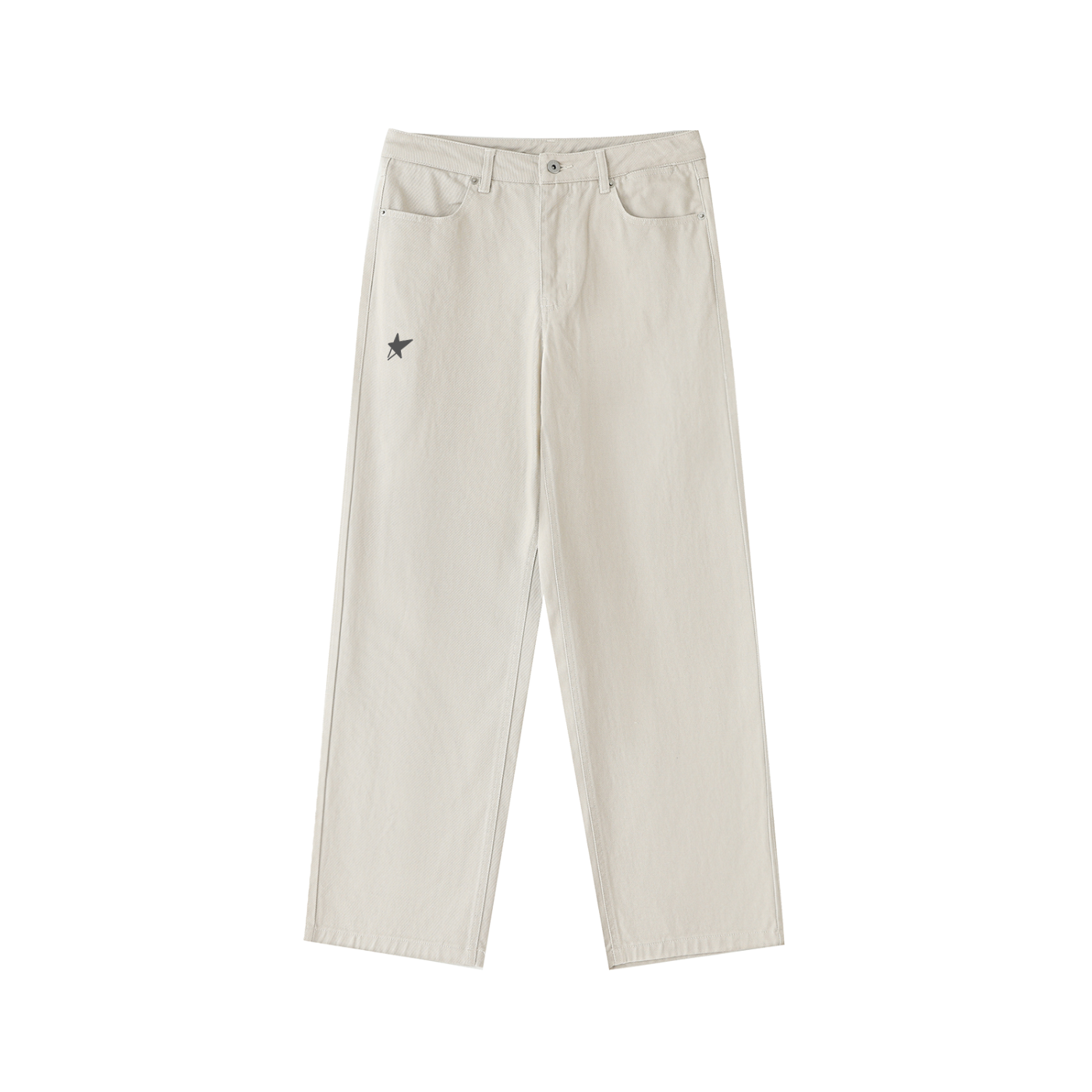 Heavyweight Cotton Straight-Leg Pants