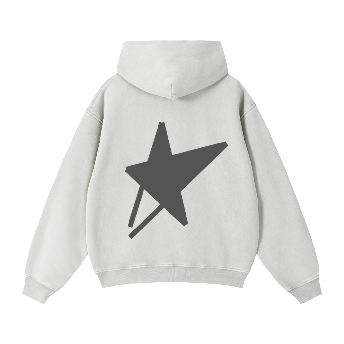 Zip-Through Boxy Fleece Hoodie