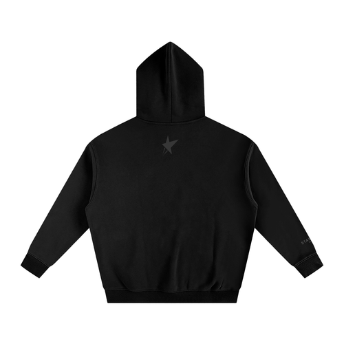 " signature " Oversize Fleeced Hoodie