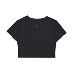 Fitted Crop Cotton T-Shirt