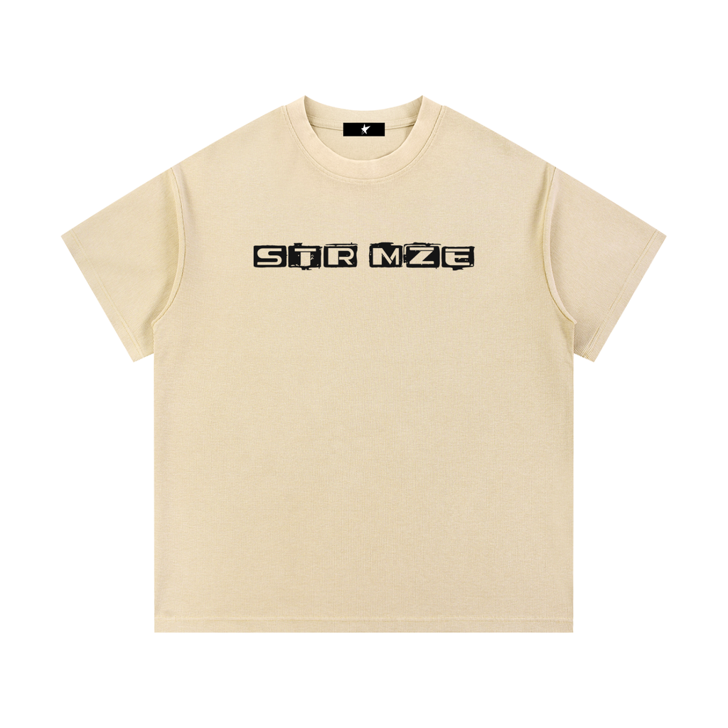 Mineral Wash Waffle Knit T-Shirt