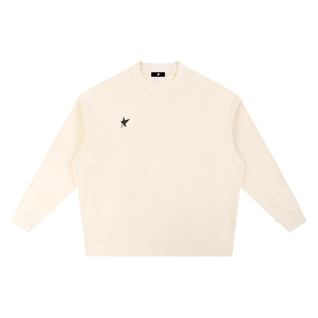 Knitted Round Neck Oversize Sweatshirt