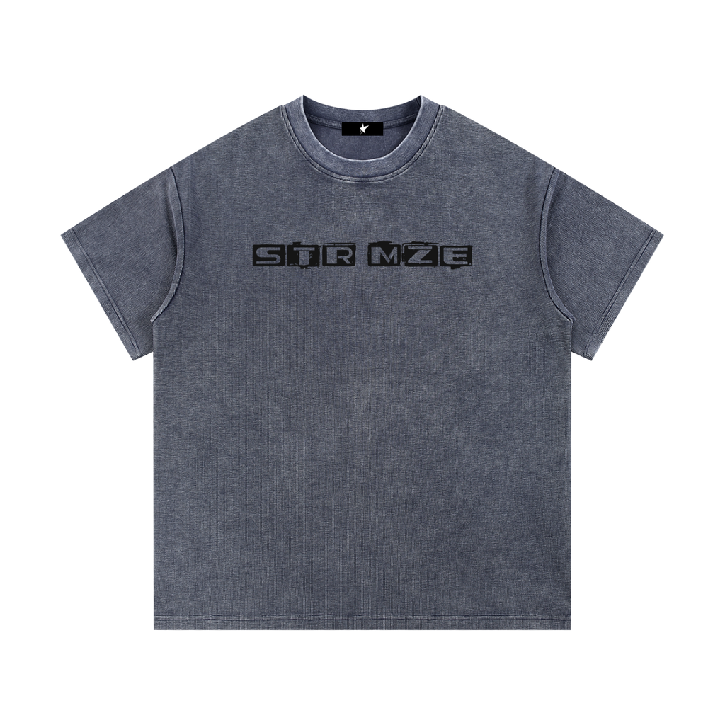 Mineral Wash Waffle Knit T-Shirt