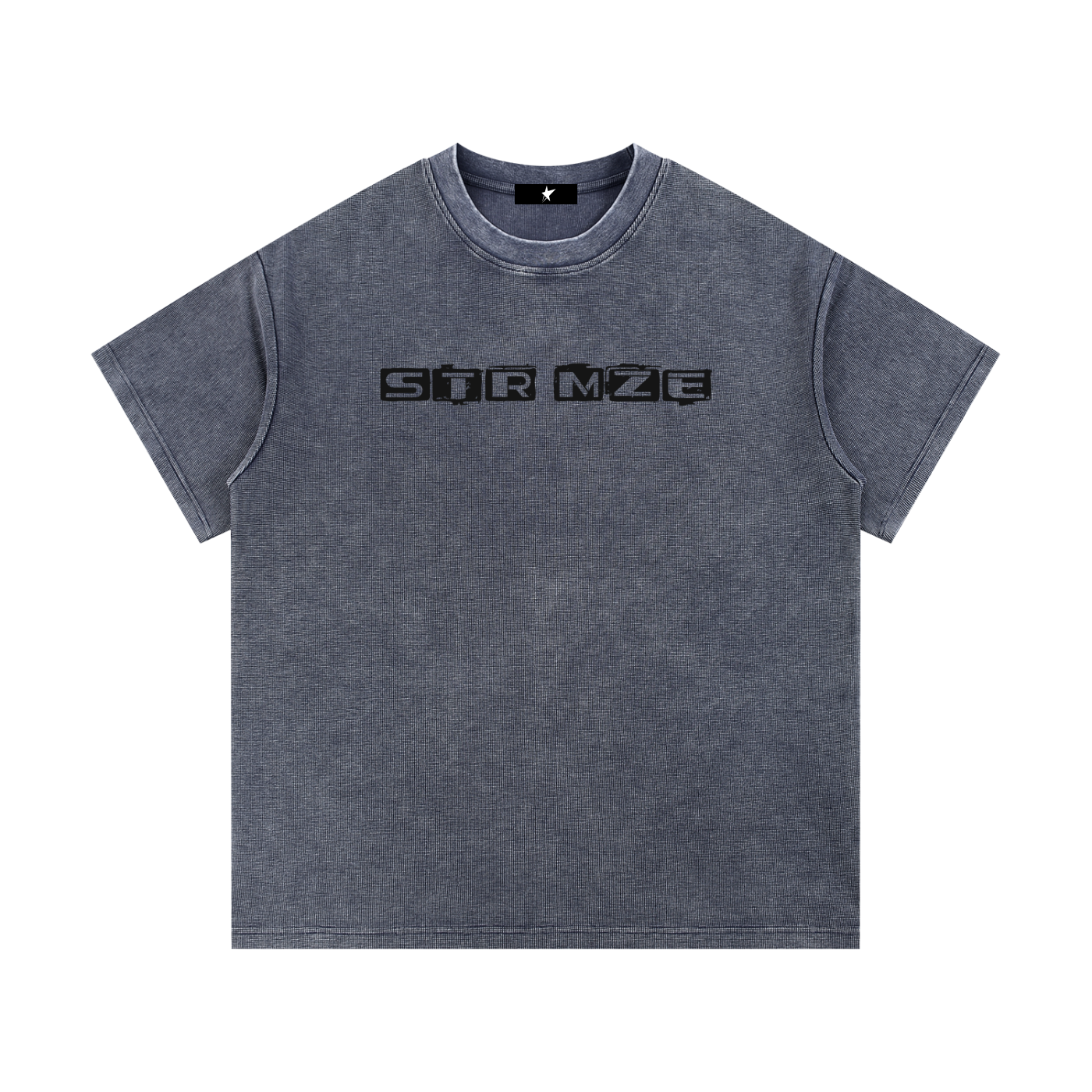 Mineral Wash Waffle Knit T-Shirt