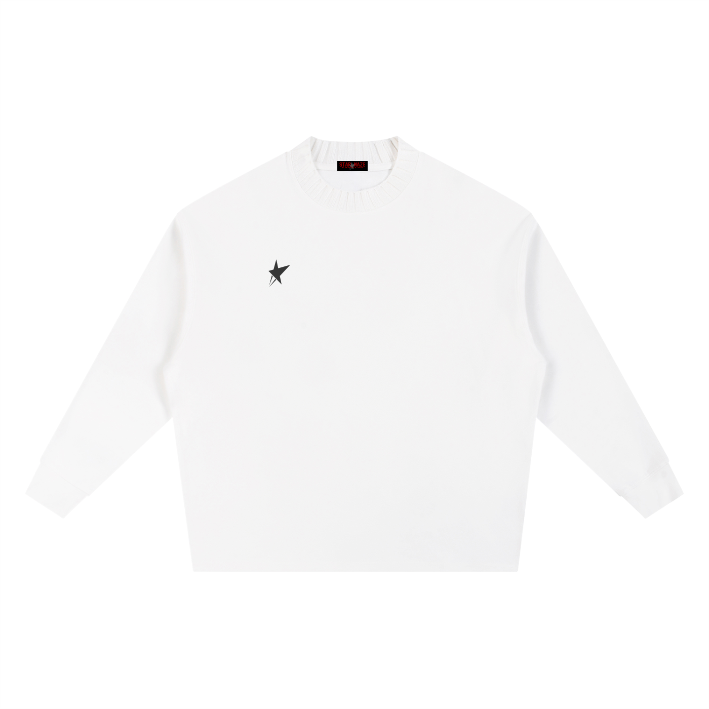 Knitted Round Neck Oversize Sweatshirt