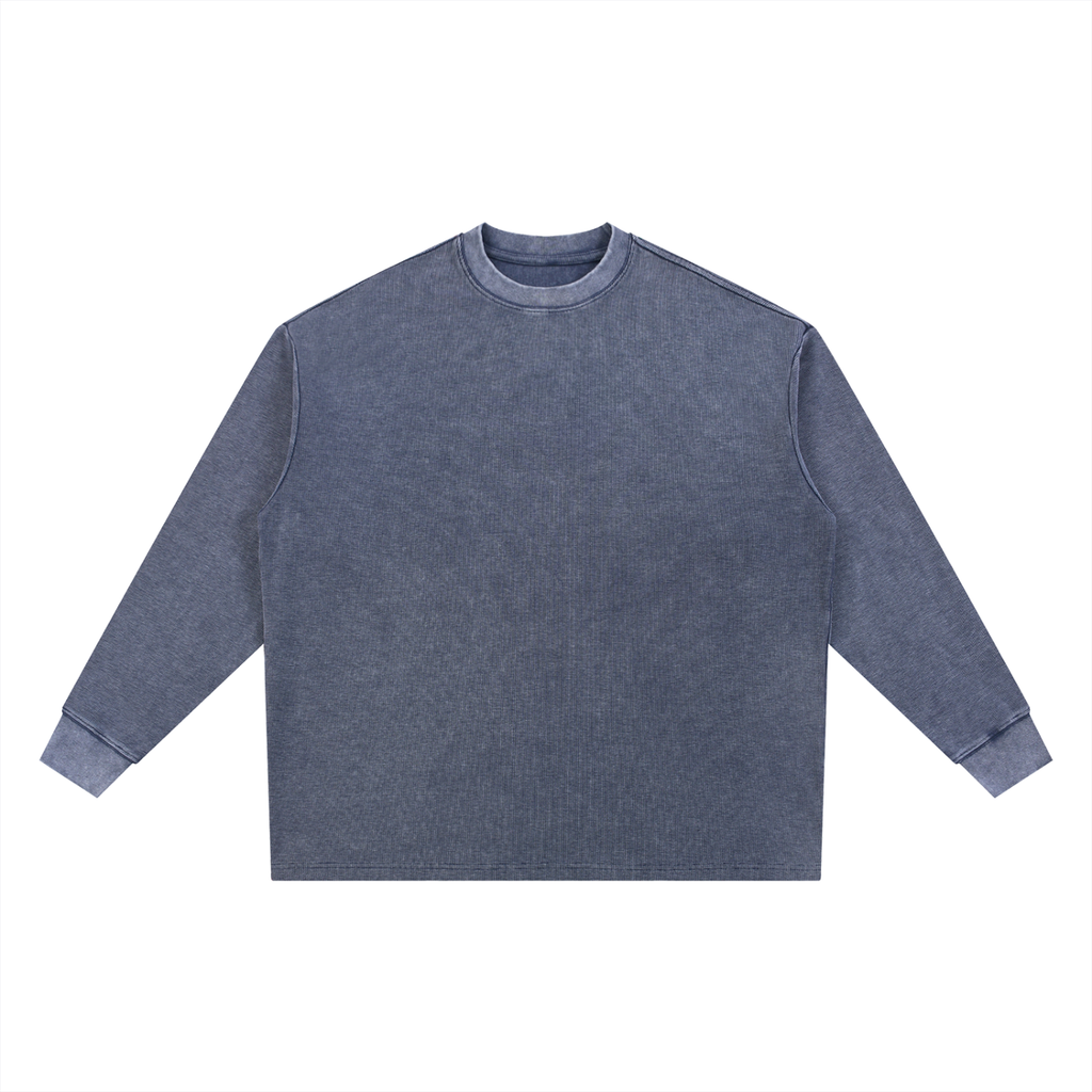 Mineral Wash Waffle Oversized T-Shirt
