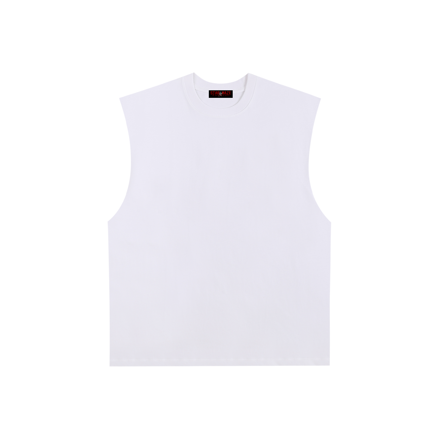 Raw Edge Cotton Tank Top