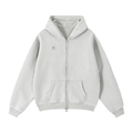 Zip-Through Boxy Fleece Hoodie