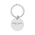 Star Maze stainless Steel Round Keychain (Engraved)