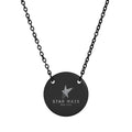 Star Maze NY circle necklace (Engraved)