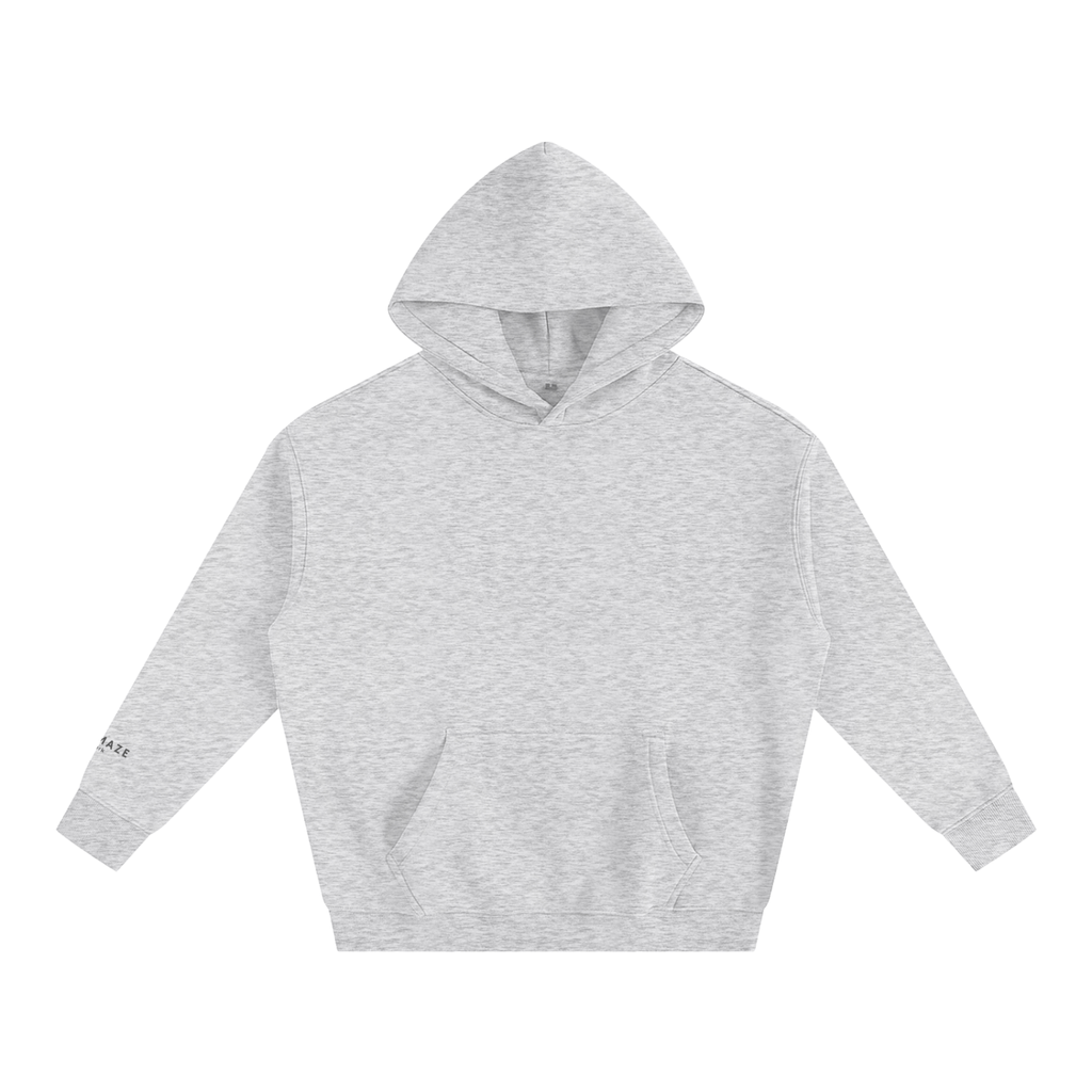 " signature " Oversize Fleeced Hoodie
