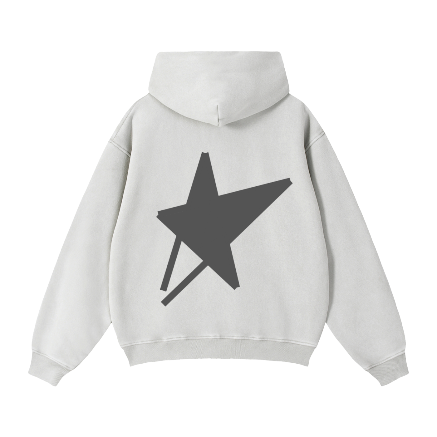 Zip-Through Boxy Fleece Hoodie