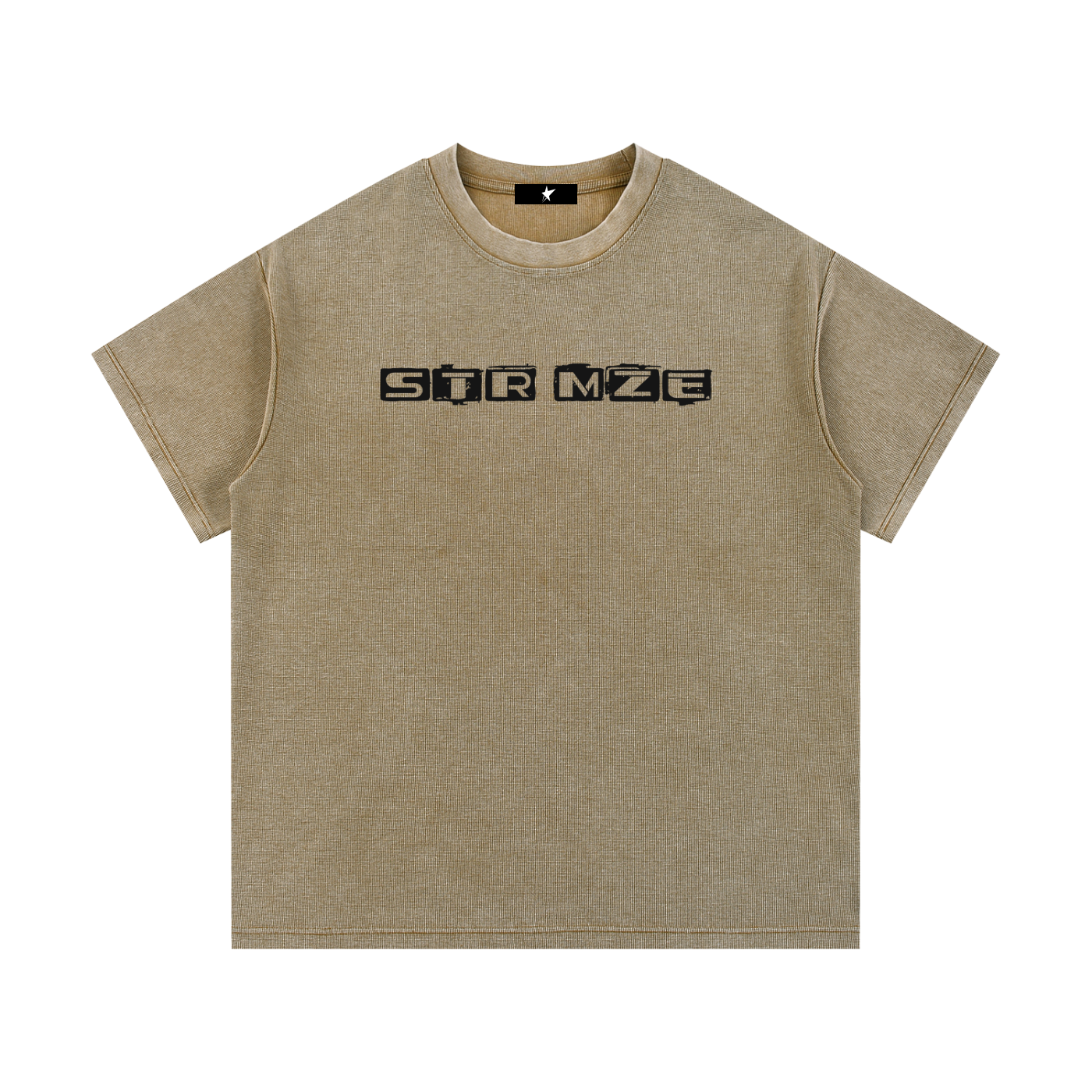 Mineral Wash Waffle Knit T-Shirt