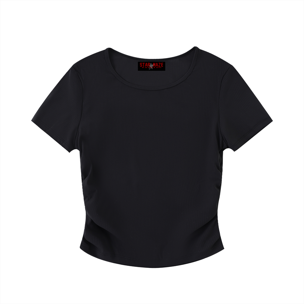Ruched Bodycon Crop Top
