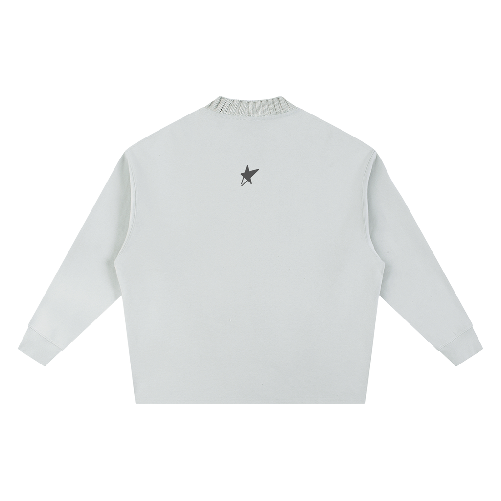 Knitted Round Neck Oversize Sweatshirt