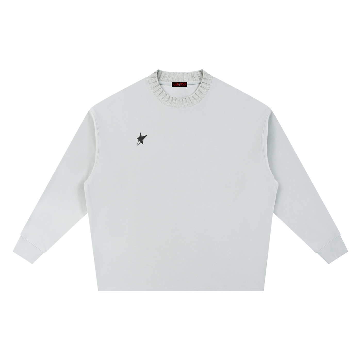 Knitted Round Neck Oversize Sweatshirt