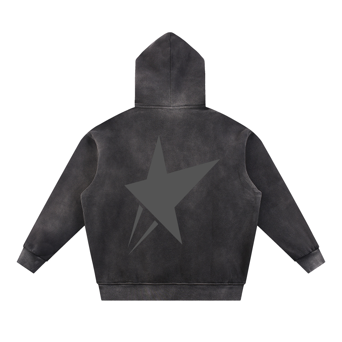 Sun Fade Contrast Tape Fleece Hoodie