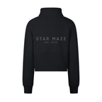 Cropped Half-Zip Sweatshirt