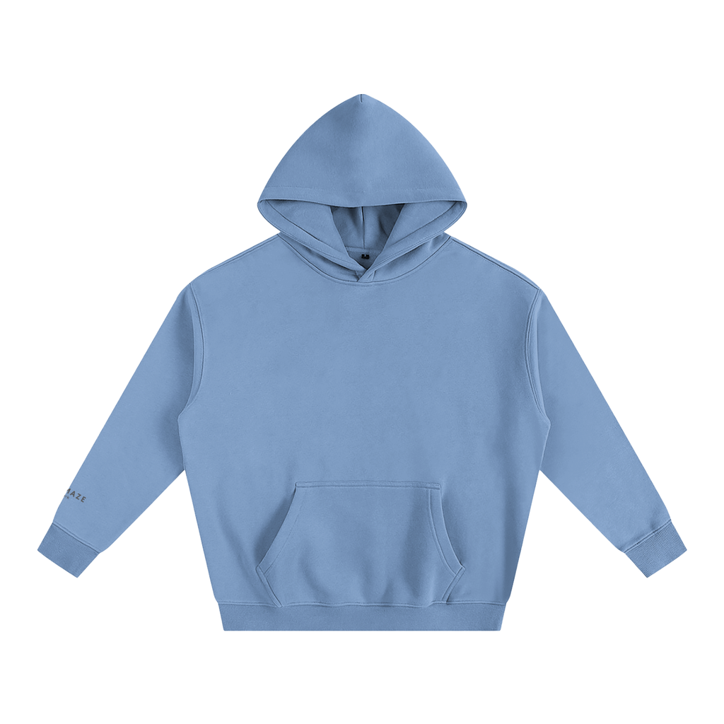" signature " Oversize Fleeced Hoodie