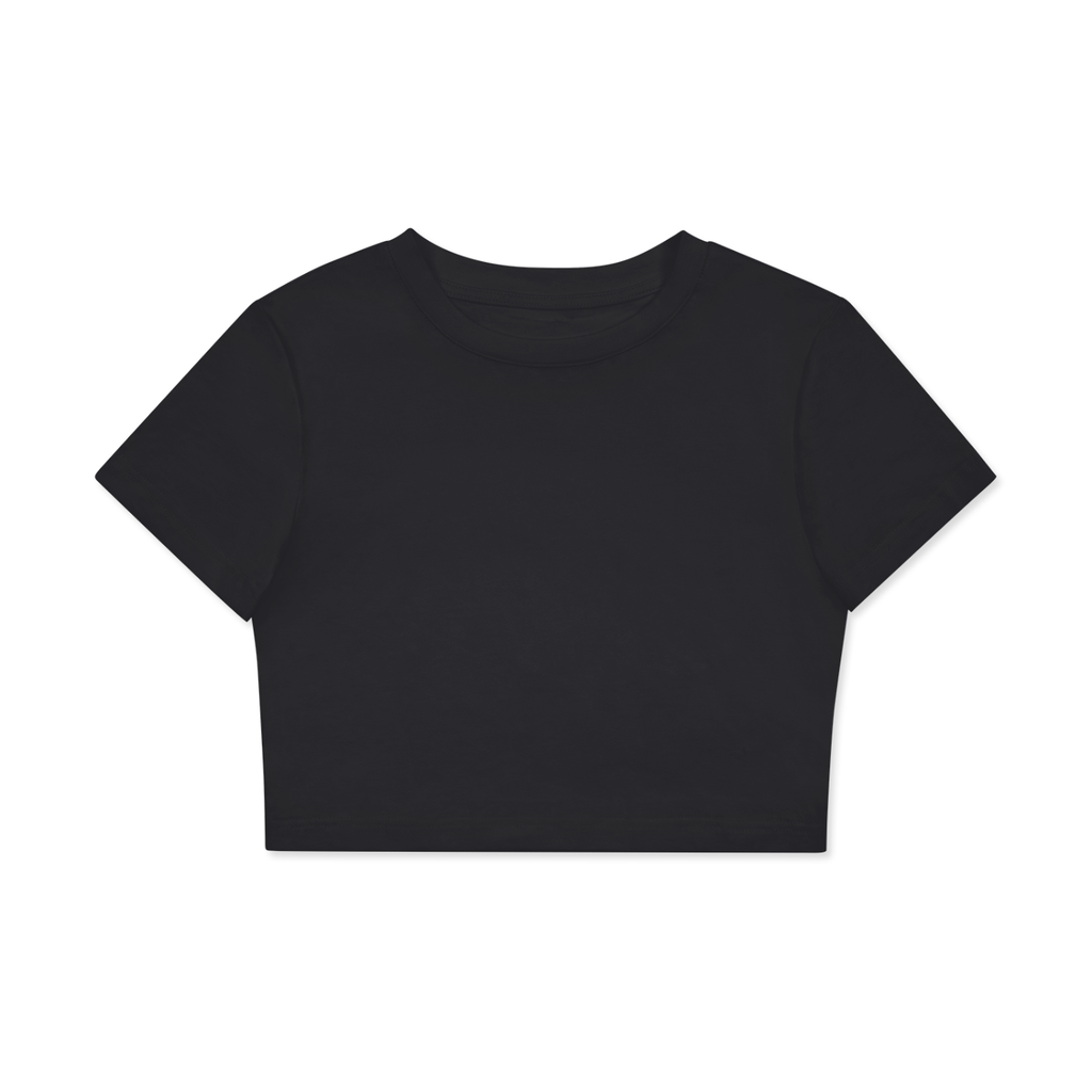 Fitted Crop Cotton T-Shirt