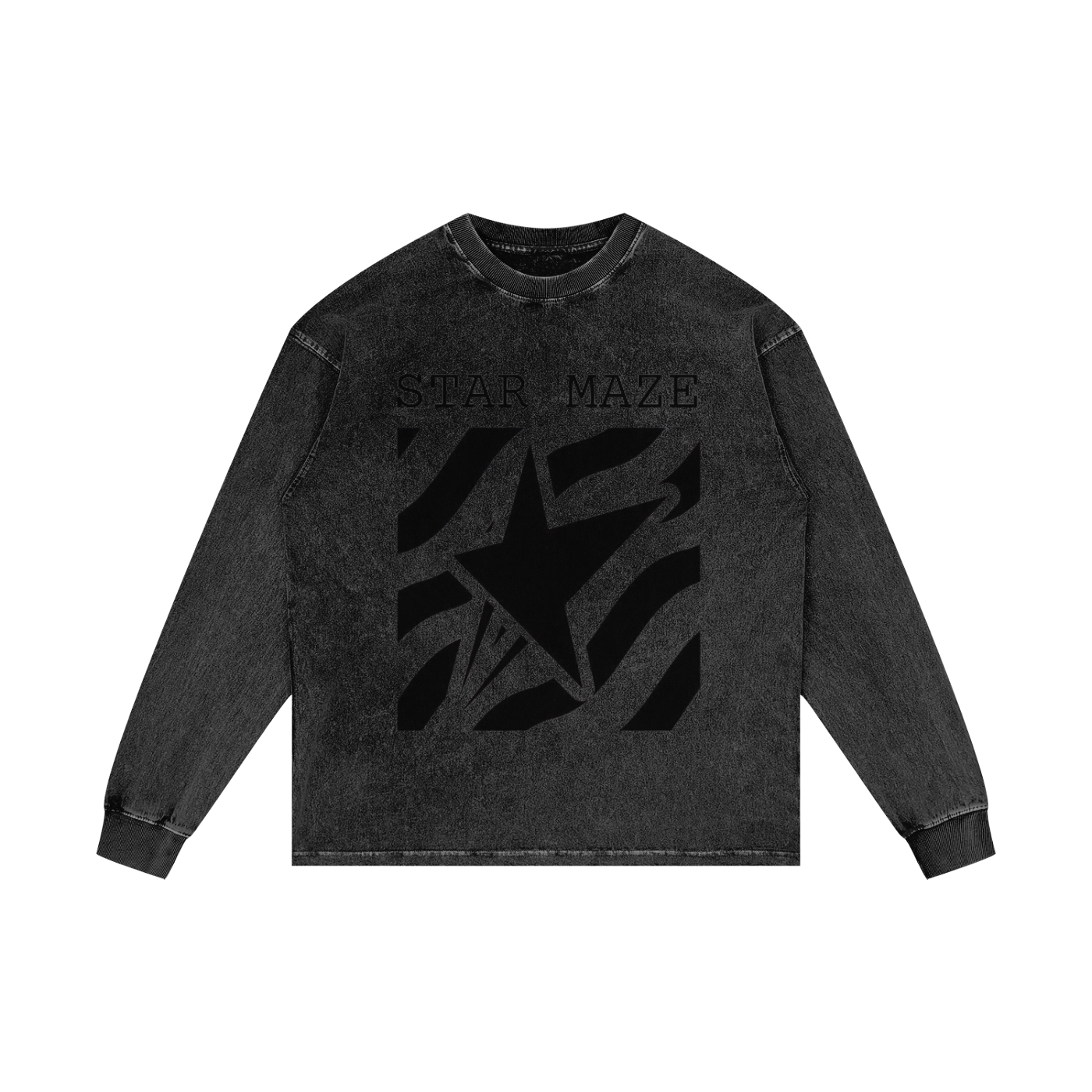 Acid Wash Oversize Long Sleeve T-Shirt