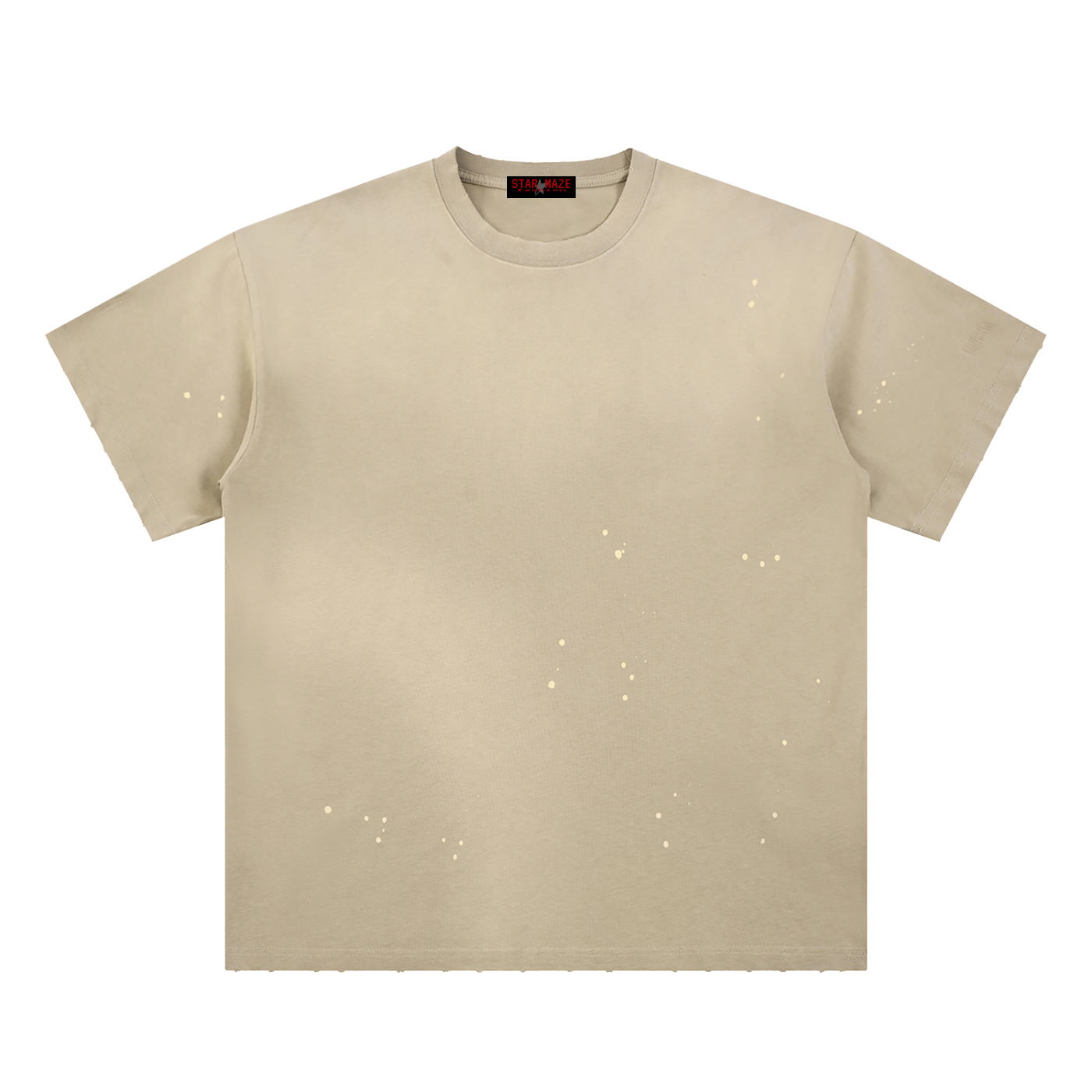 Hand-Frayed Sunfade Paint Splatter T-Shirt