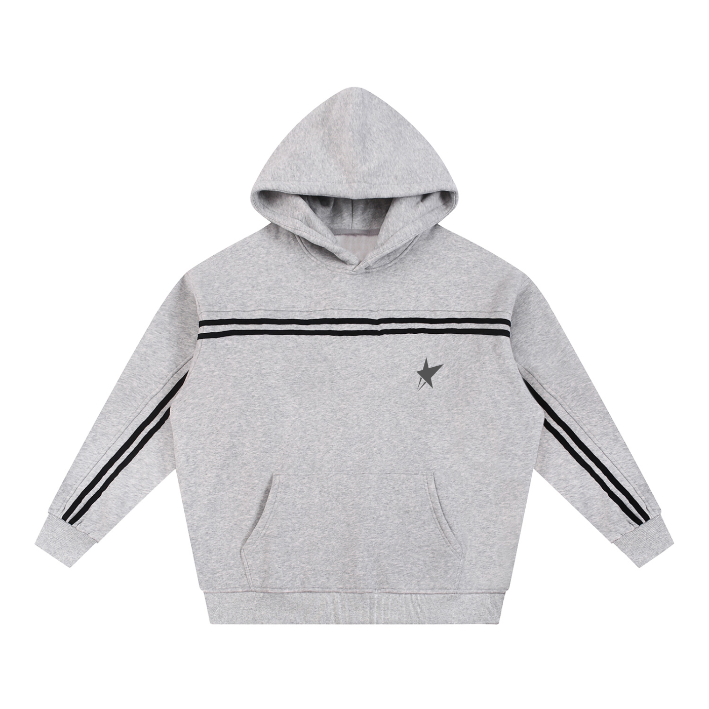 Sun Fade Contrast Tape Fleece Hoodie