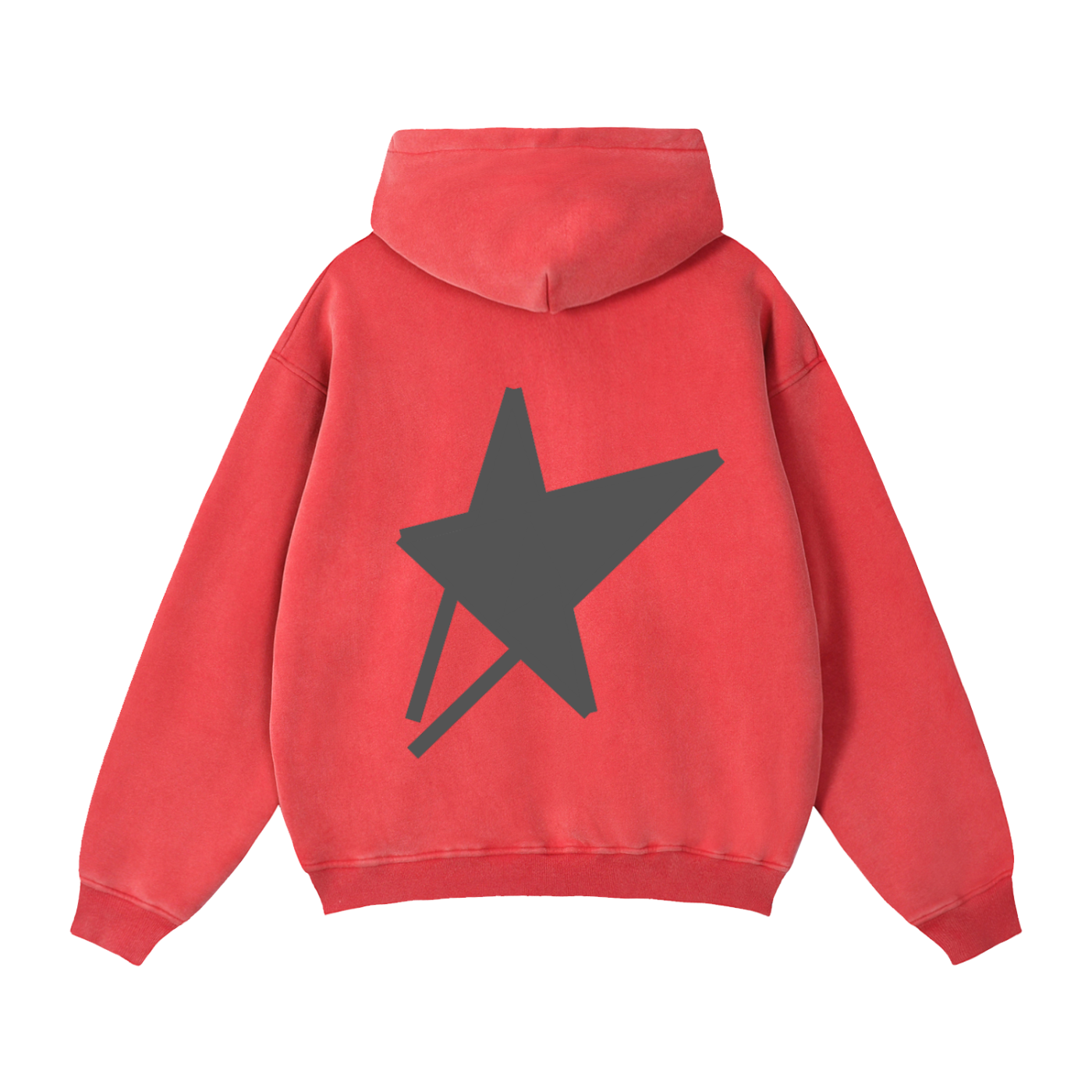 Zip-Through Boxy Fleece Hoodie