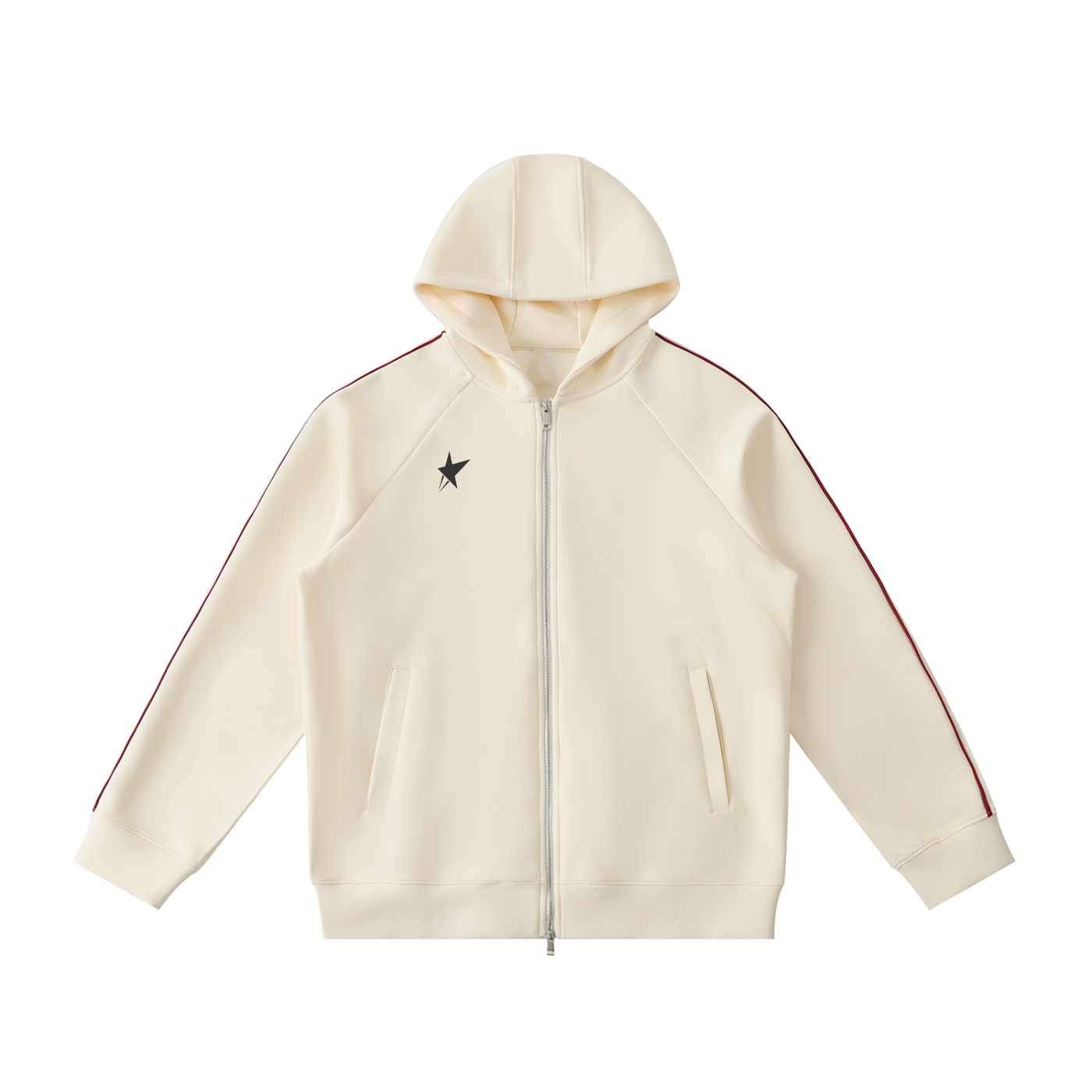 Heavyweight Raglan Sleeve Zip Hoodie