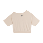 Asymmetric Shoulder Oversized Cotton T-Shirt