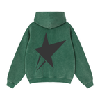 " Big Star " Full-Zip Boxy Fleece Hoodie