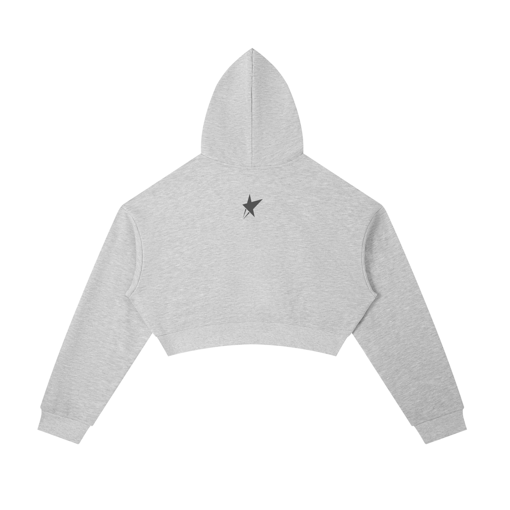 Cropped Zip-Up Hoodie