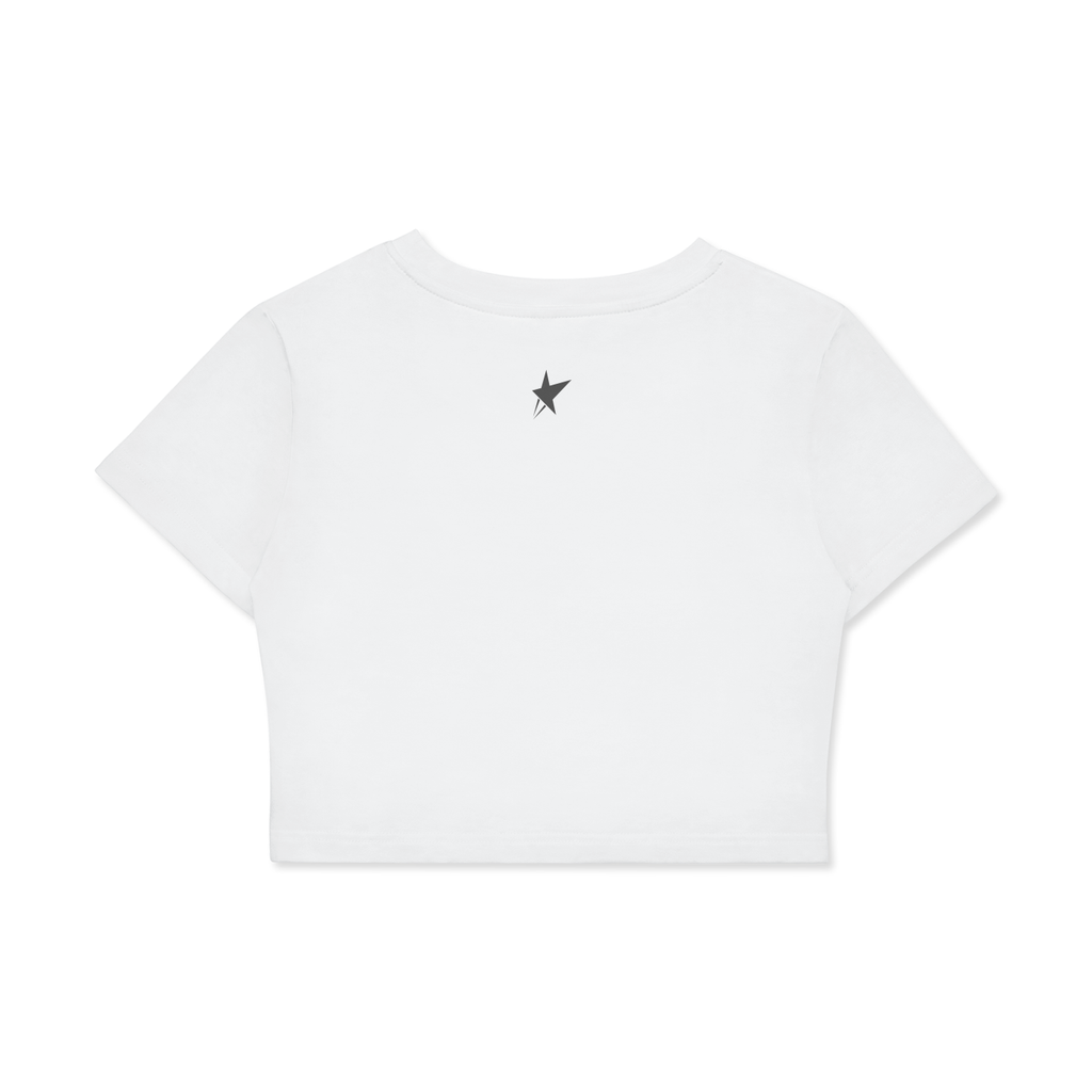 Fitted Crop Cotton T-Shirt