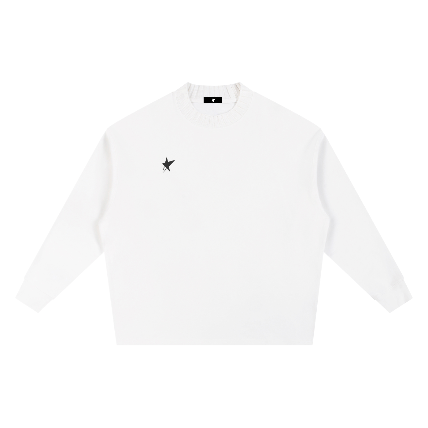 Knitted Round Neck Oversize Sweatshirt