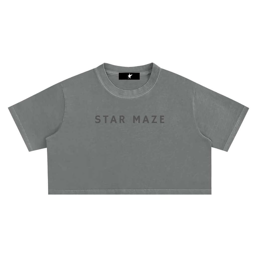 Snow Washed Crop Top