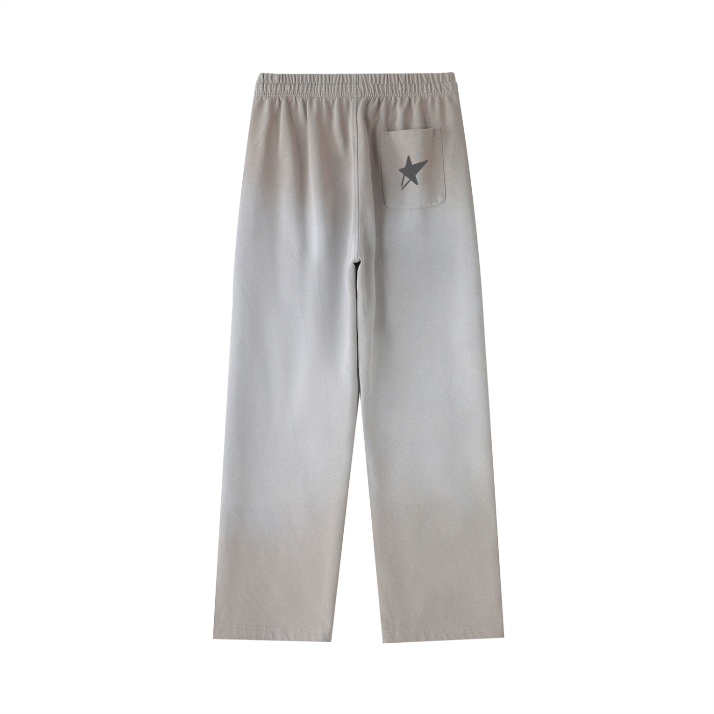 Vintage Washed Gradient Straight-Leg Sweatpants